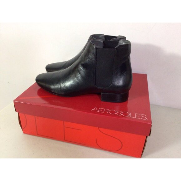 Aerosoles Leather Chelsea Ankle Boots Womens 8 - Picture 1 of 9